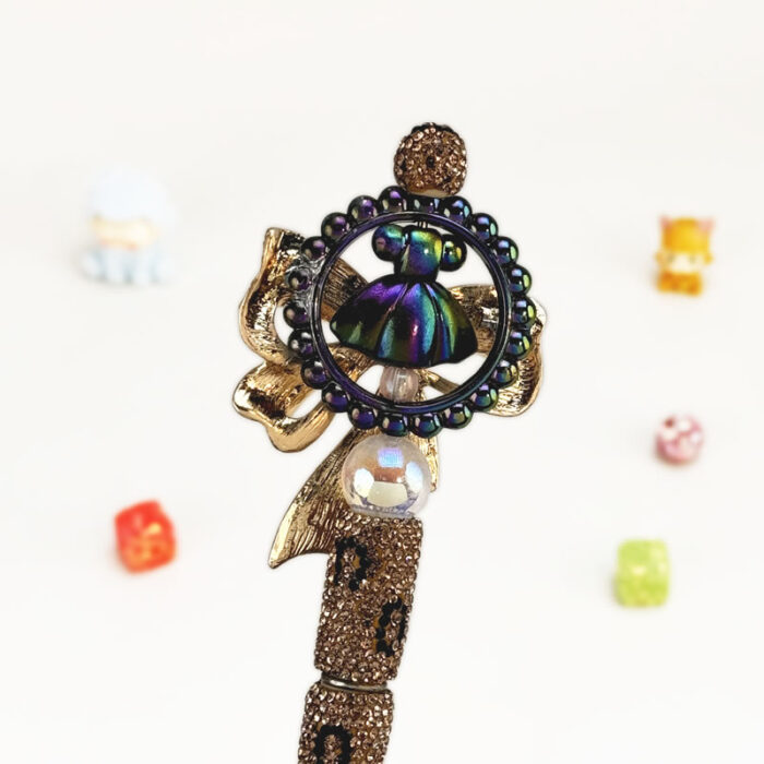 Bow Knot Rhinestone Pen Vintage - Image 2