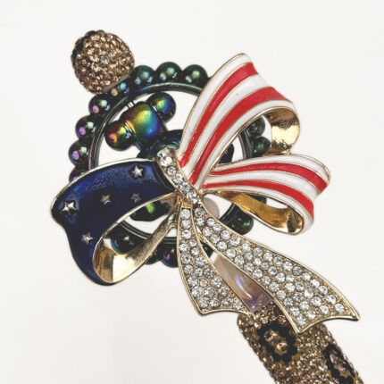 Bow Knot Rhinestone Pen Vintage - Image 3