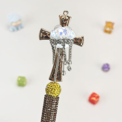 Classic Cross Golden Half Rhinestone Pen Vintage - Image 3