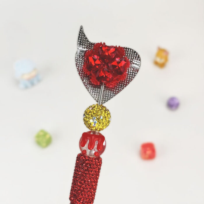 Deadpool Red Rhinestone Pen Vintage - Image 3