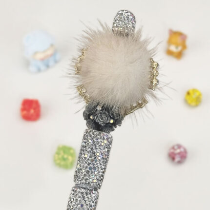 Gloden Pow Sliver Rhinestone Pen Vintage - Image 3