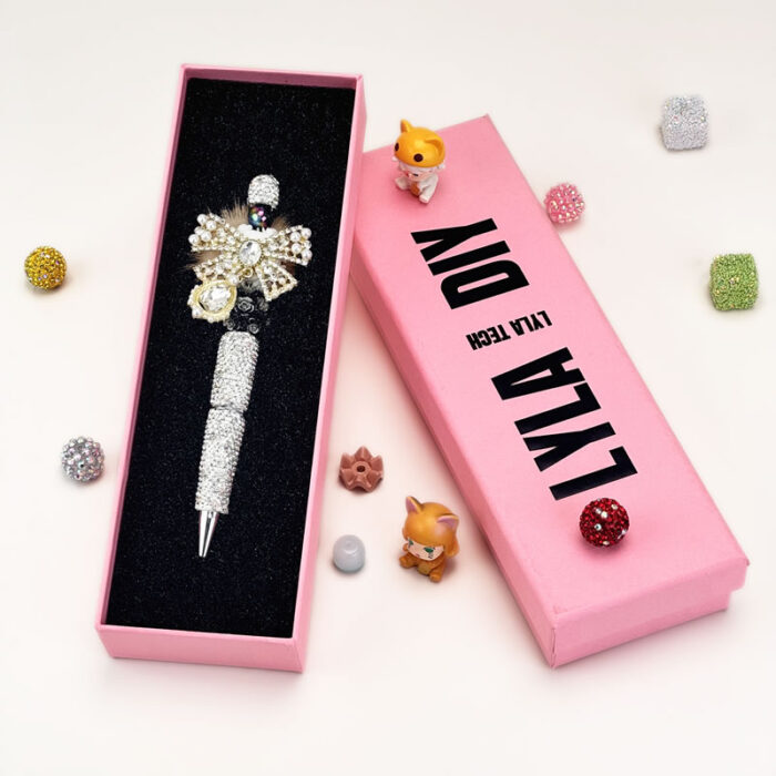Gloden Pow Sliver Rhinestone Pen Vintage - Image 2