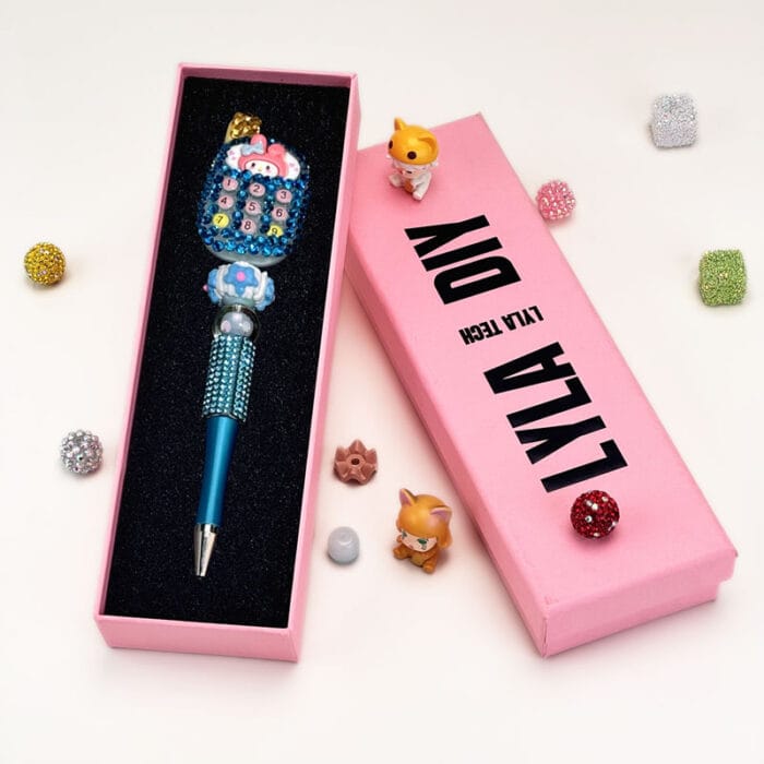Melody Mobile Blue Half Rhinestone Pen Sanrio - Image 2