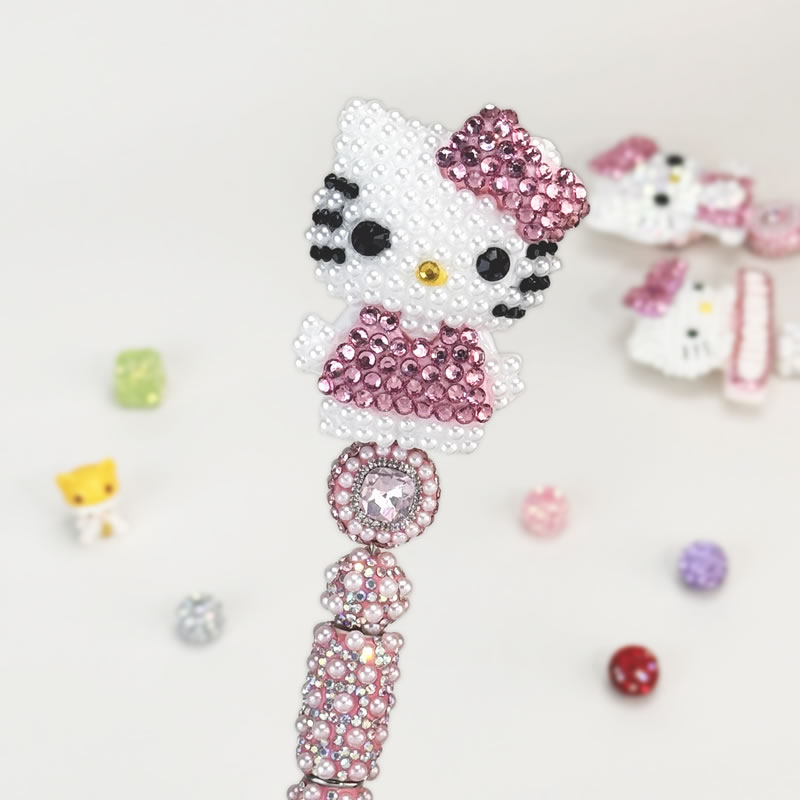 HelloKitty-Pink-Beaded-Pen-Sanrio-1 HelloKitty Pink Beaded Pen Sanrio - Image 1