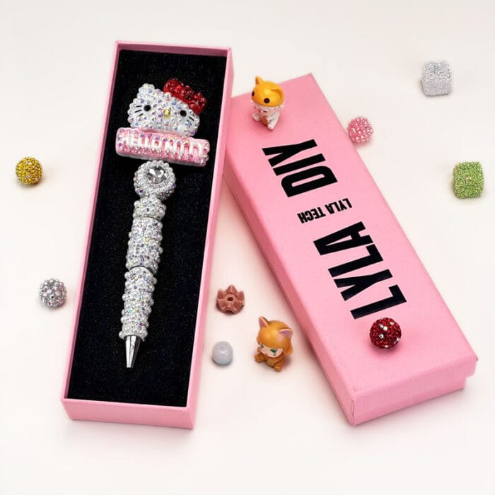 HelloKitty White Beaded Pen Sanrio - Image 2