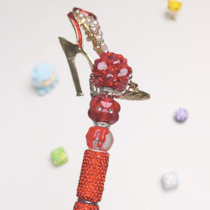 High Heels Red Rhinestone Pen Vintage - Image 3