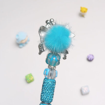High Heels Sky blue Rhinestone Pen Vintage - Image 3