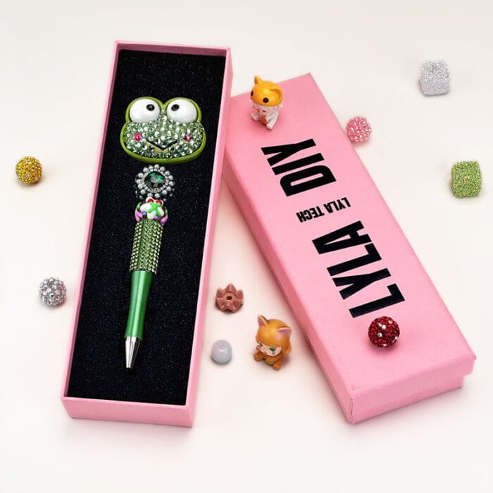 Keroppi Green Half Rhinestone Pen Sanrio - Image 2