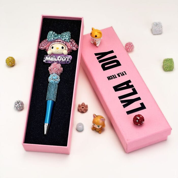 Melody Blue Half Rhinestone Pen Sanrio - Image 2