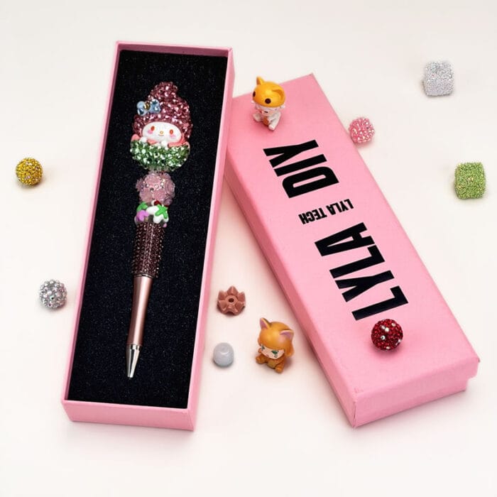 Melody Pink Half Rhinestone Pen Sanrio - Image 2