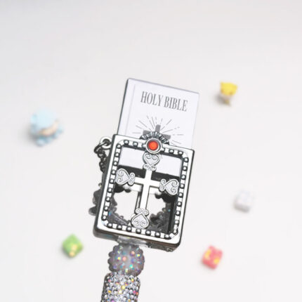 Mini Bible Rhinestone Pen Vintage - Image 4