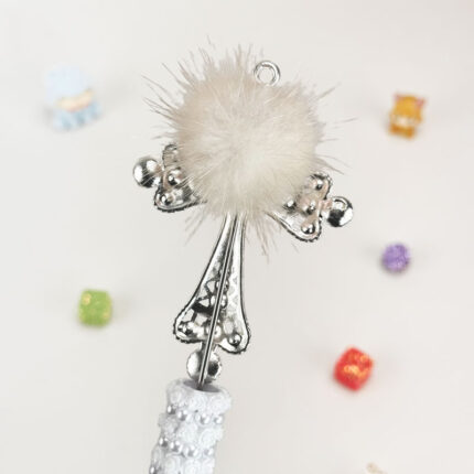 Pearl Cross White Half Rhinestone Pen - Image 3