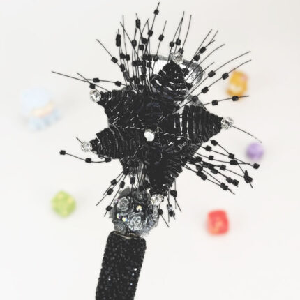 Royal Ruby Black Rhinestone Pen Vintage - Image 3