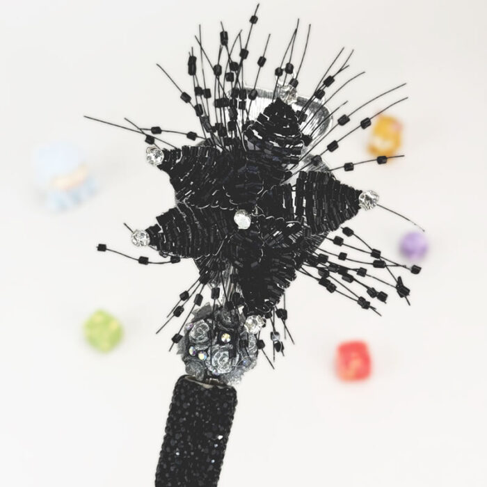 Royal Ruby Black Rhinestone Pen Vintage - Image 3