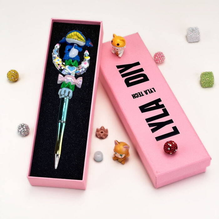 Stitch Moon Green Electricplating Pen Sanrio - Image 2