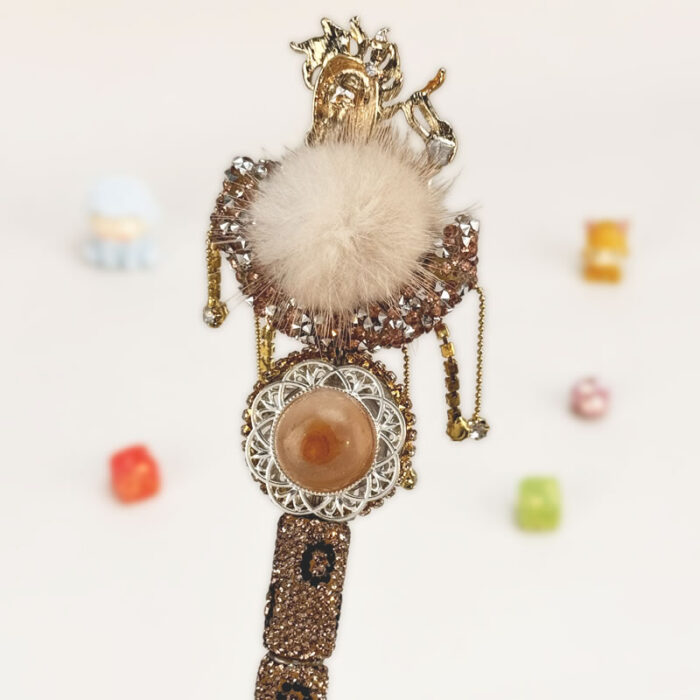 White Horse Rhinestone Pen Vintage - Image 4