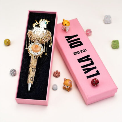 White Horse Rhinestone Pen Vintage - Image 6