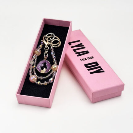 Amethyst Allure Charm DIY-Chain BagChain KeyChain - Image 4
