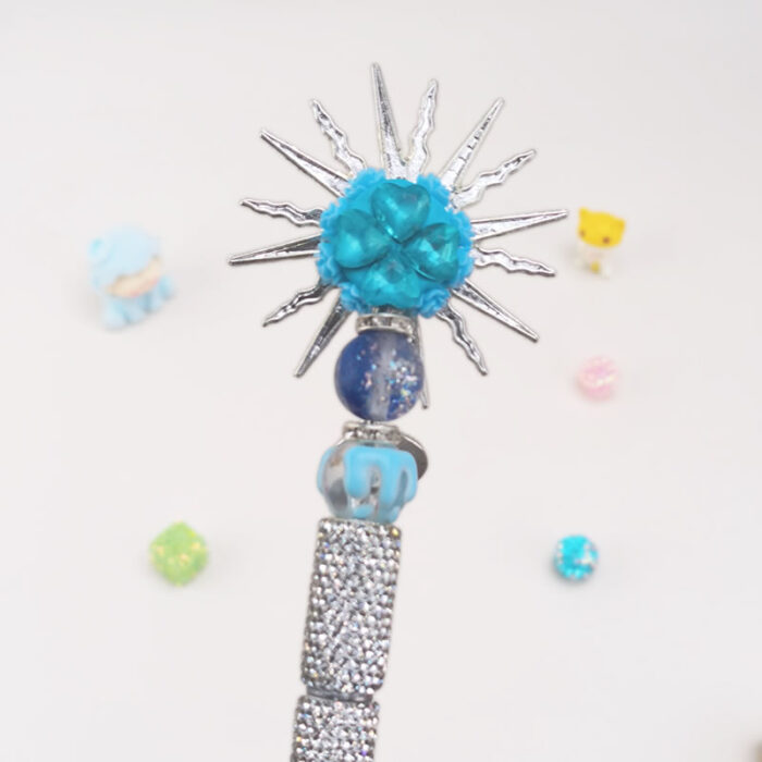 Apollō Series Silver Full Rehinestones Pen - Image 2