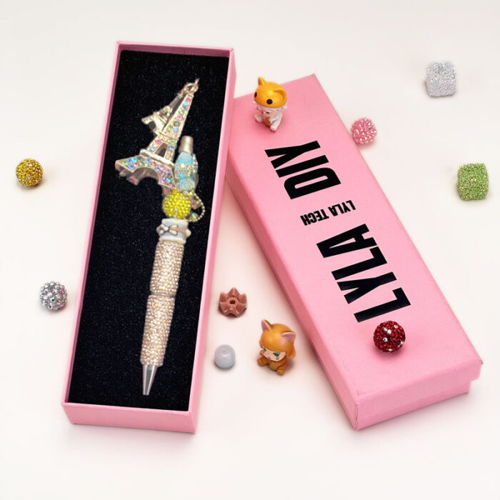 Muticolor Eiffel Towers&Rhinestones Beadble Pens - Image 2