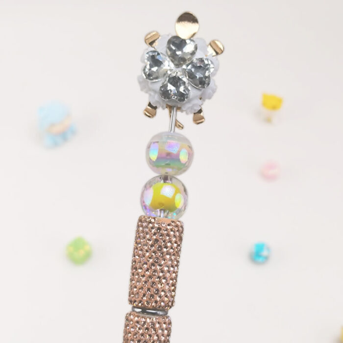 Colorful Turtle Semi Rhinestone Pen - Image 2
