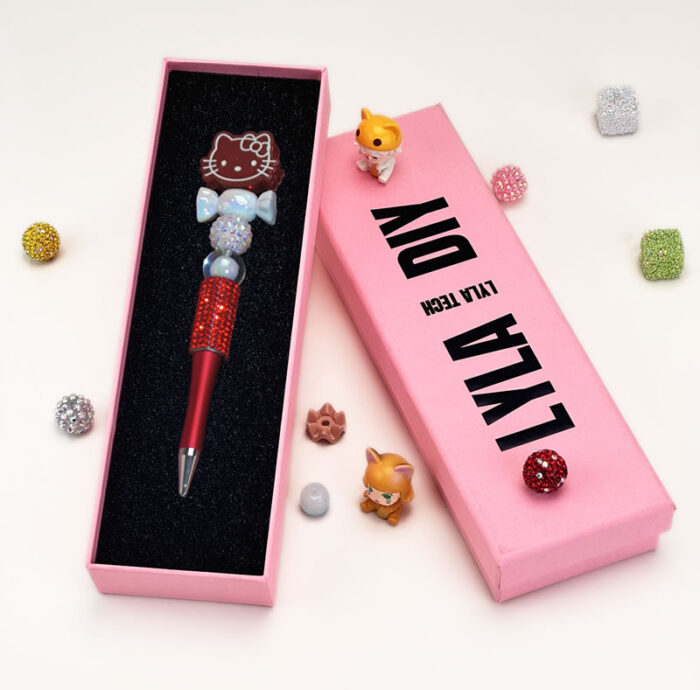 HelloKitty Red Half Rhinestone Pen Sanrio A - Image 2