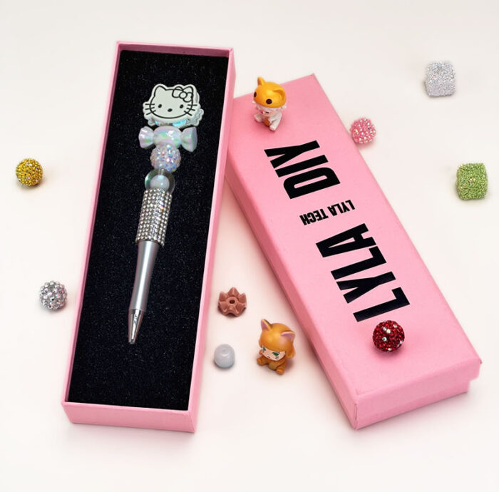 HelloKitty White Half Rhinestone Pen Sanrio - Image 2