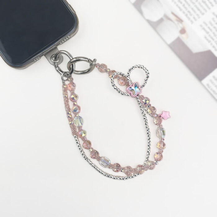 Vintage Red Fattonny Multi-functional Rehinestone Beaded Pen and Keychain - Image 6