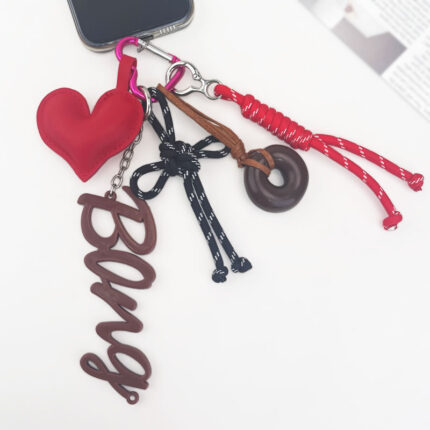 Red Heart Donut Keychain 7 in 1 - Image 3