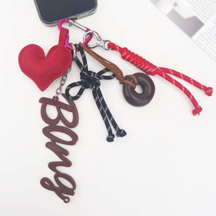 Red Heart Donut Keychain 7 in 1 - Image 3