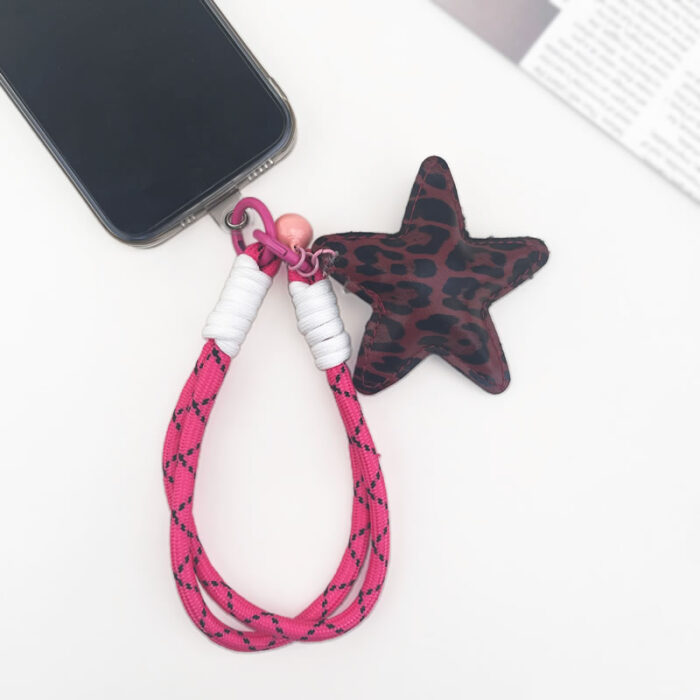 Rose String Brown pentagram Keychain - Image 2